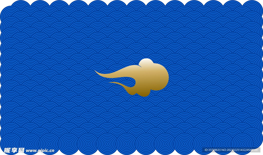 祥云  CDR 线条 可改色 