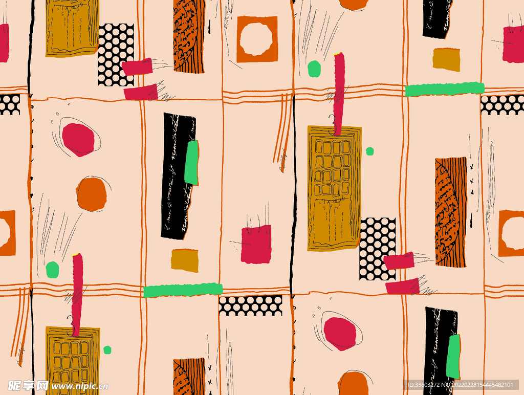 数码设计  腰果花  大牌方巾