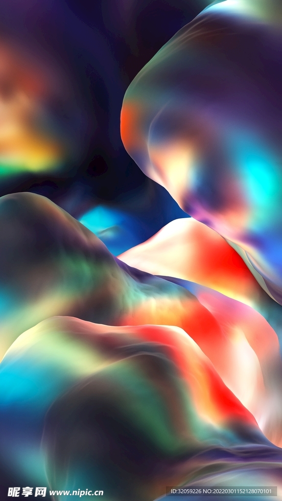 炫彩炫光质感背景