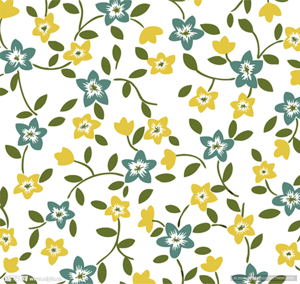 田园风格植物花纹