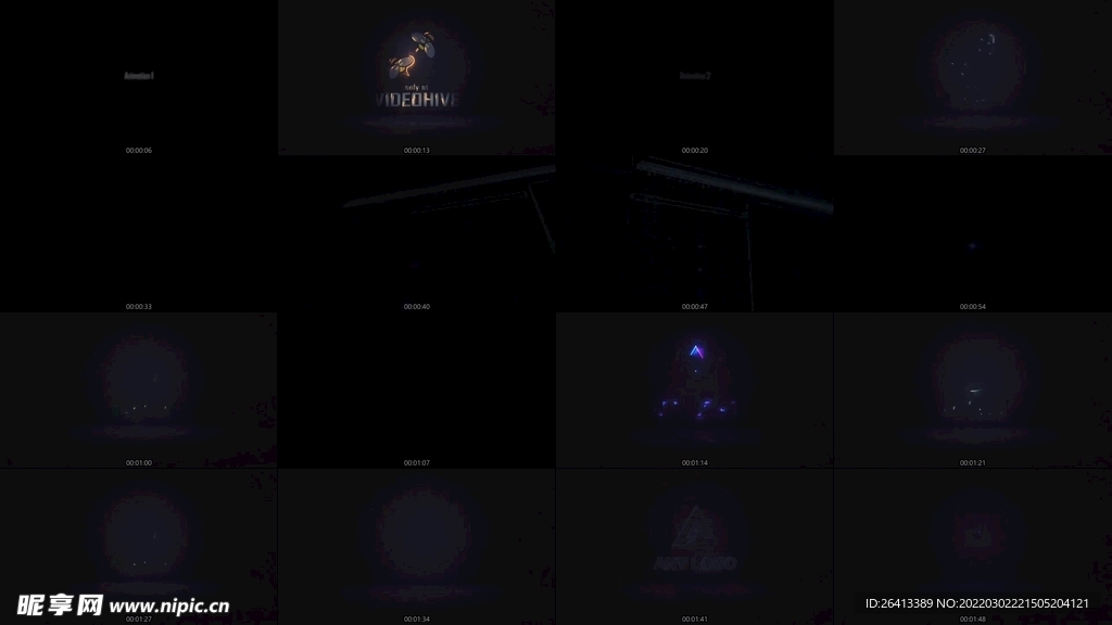 ae模板 文字动画  loog