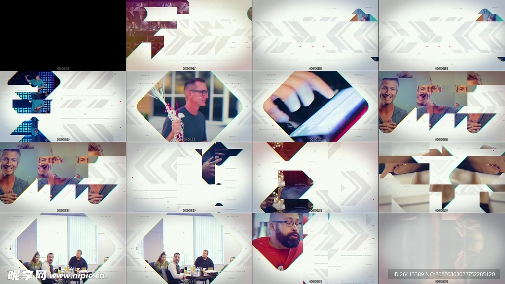 ae模板 文字动画  loog