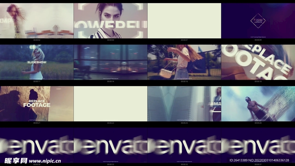 ae模板 文字动画  loog