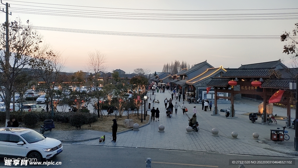 寿县报恩寺美食街