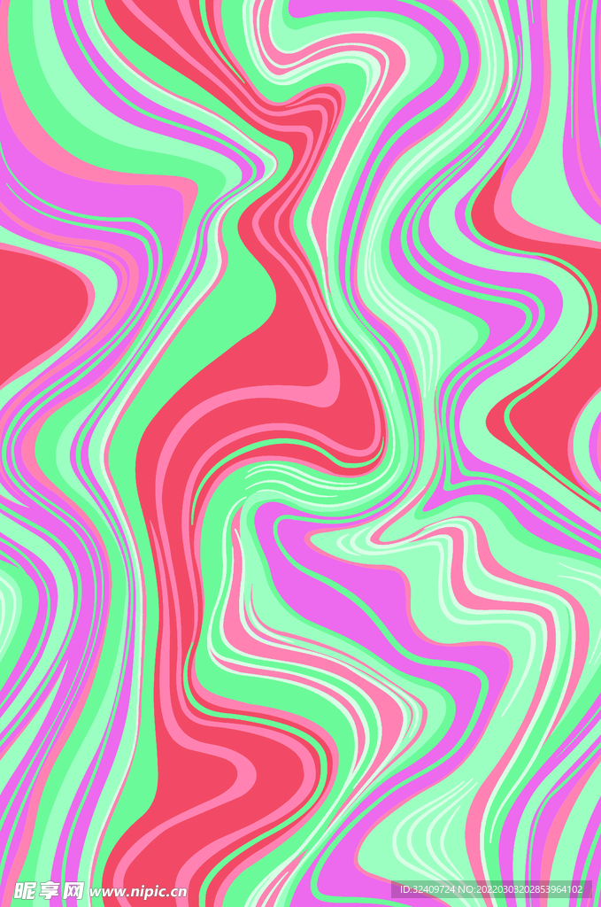 大牌 水波纹 扎染