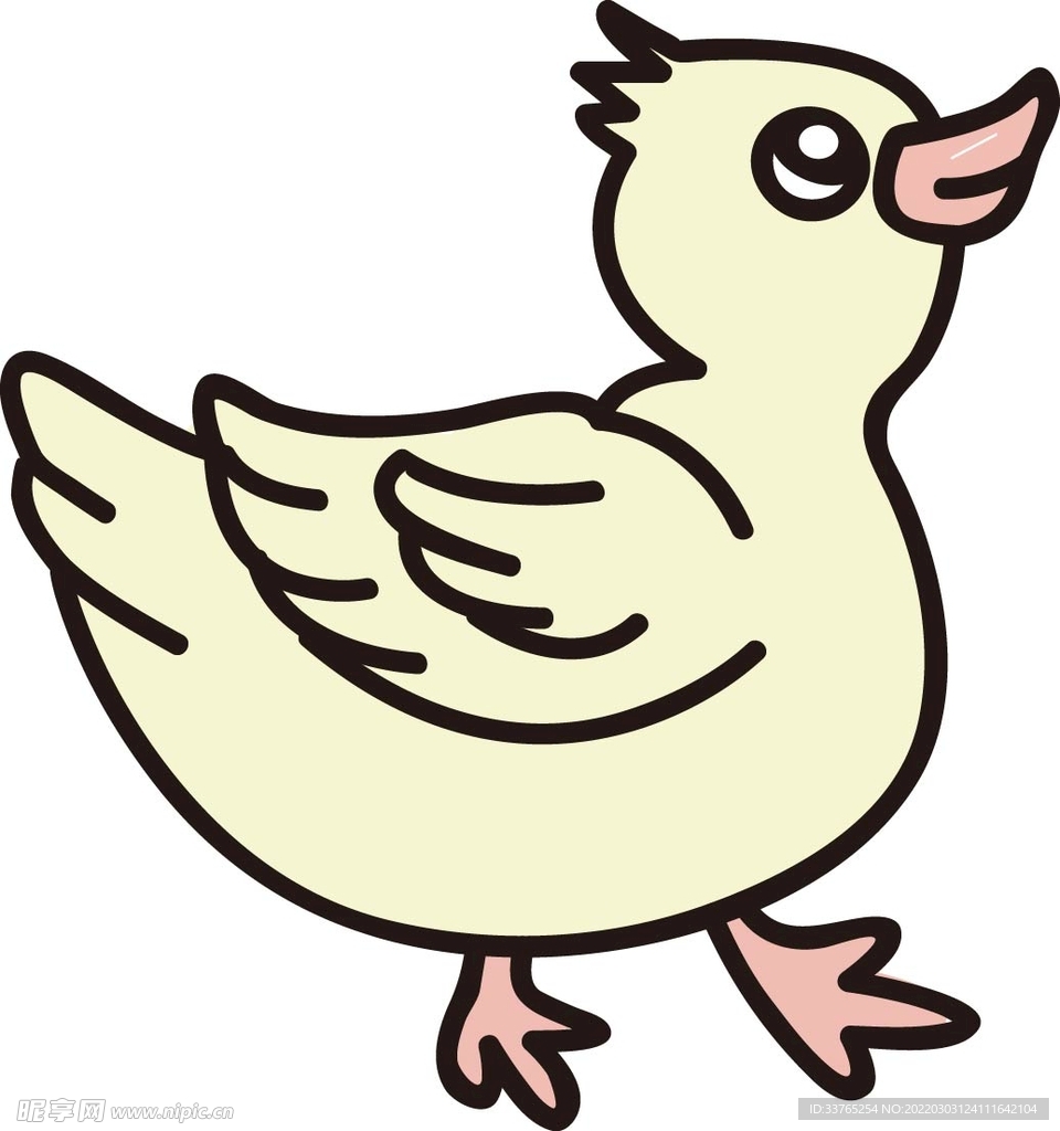 手绘小鸭子