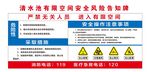 清水池有限空间安全风险告知牌