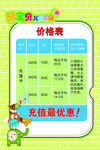 儿童乐园  价格表