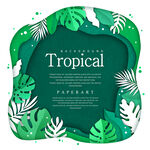 夏季花卉框架标题图片