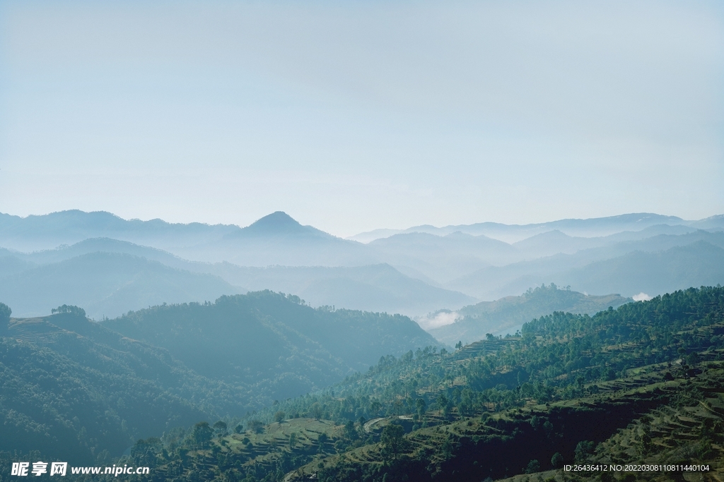 高清远山远眺风景