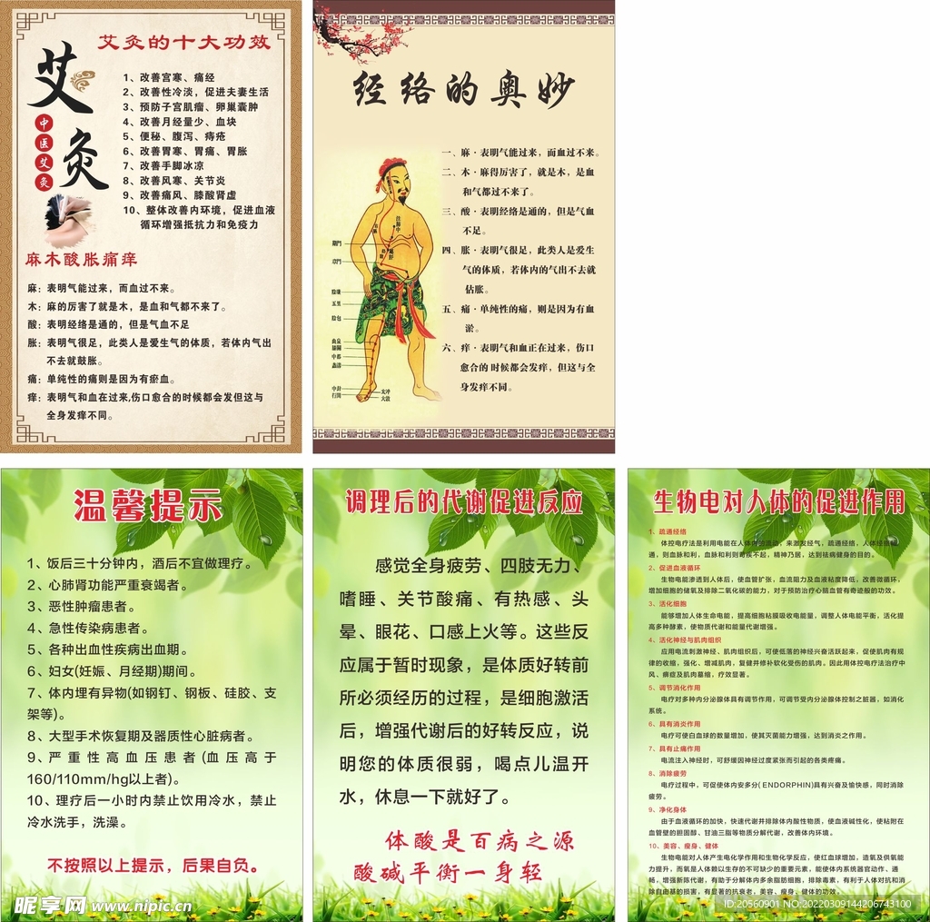 美容艾灸宣传牌