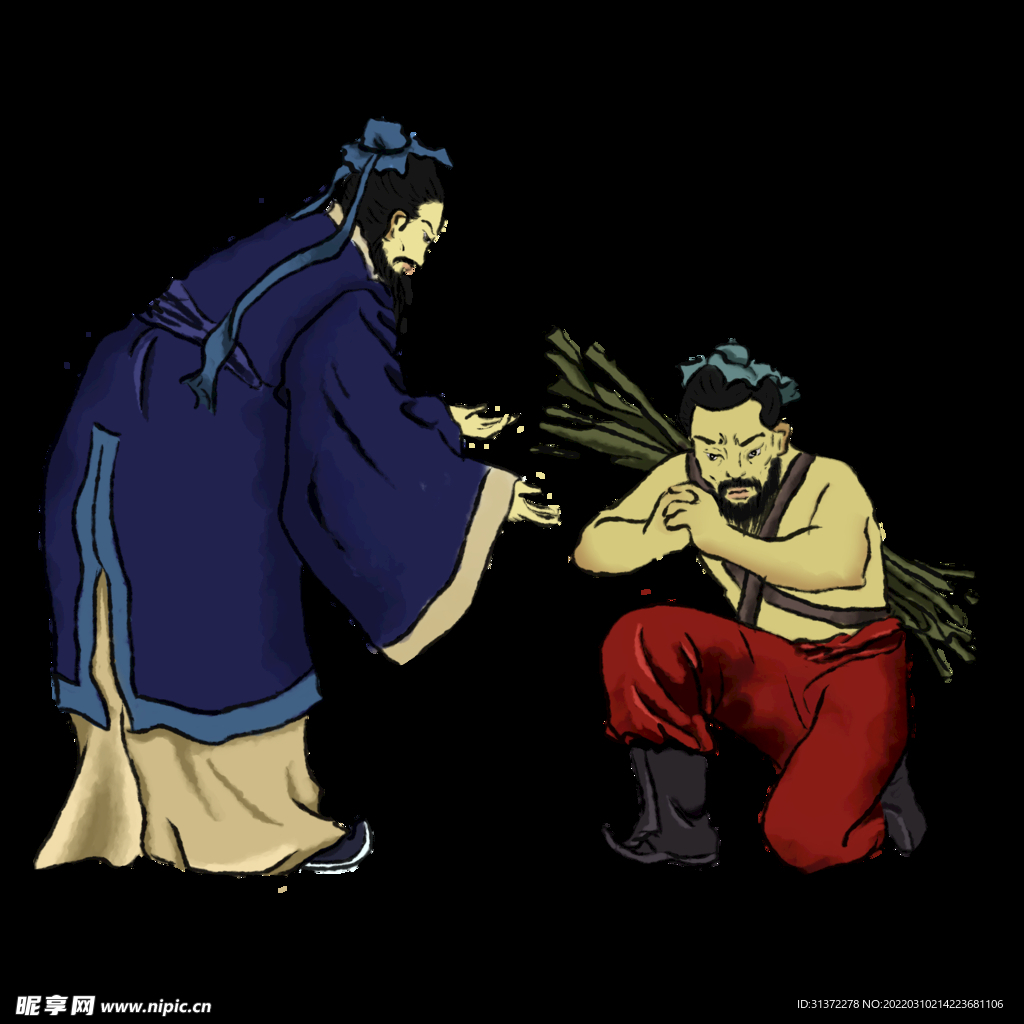  手绘文人墨客图片