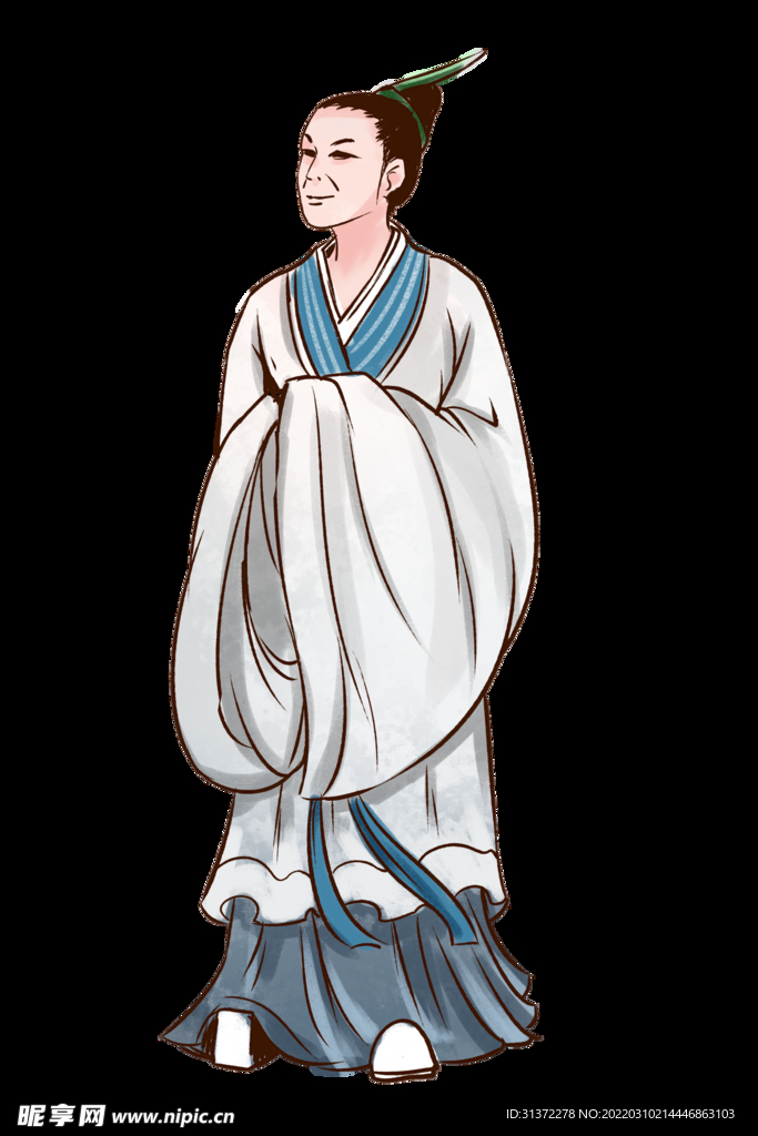  手绘文人墨客图片