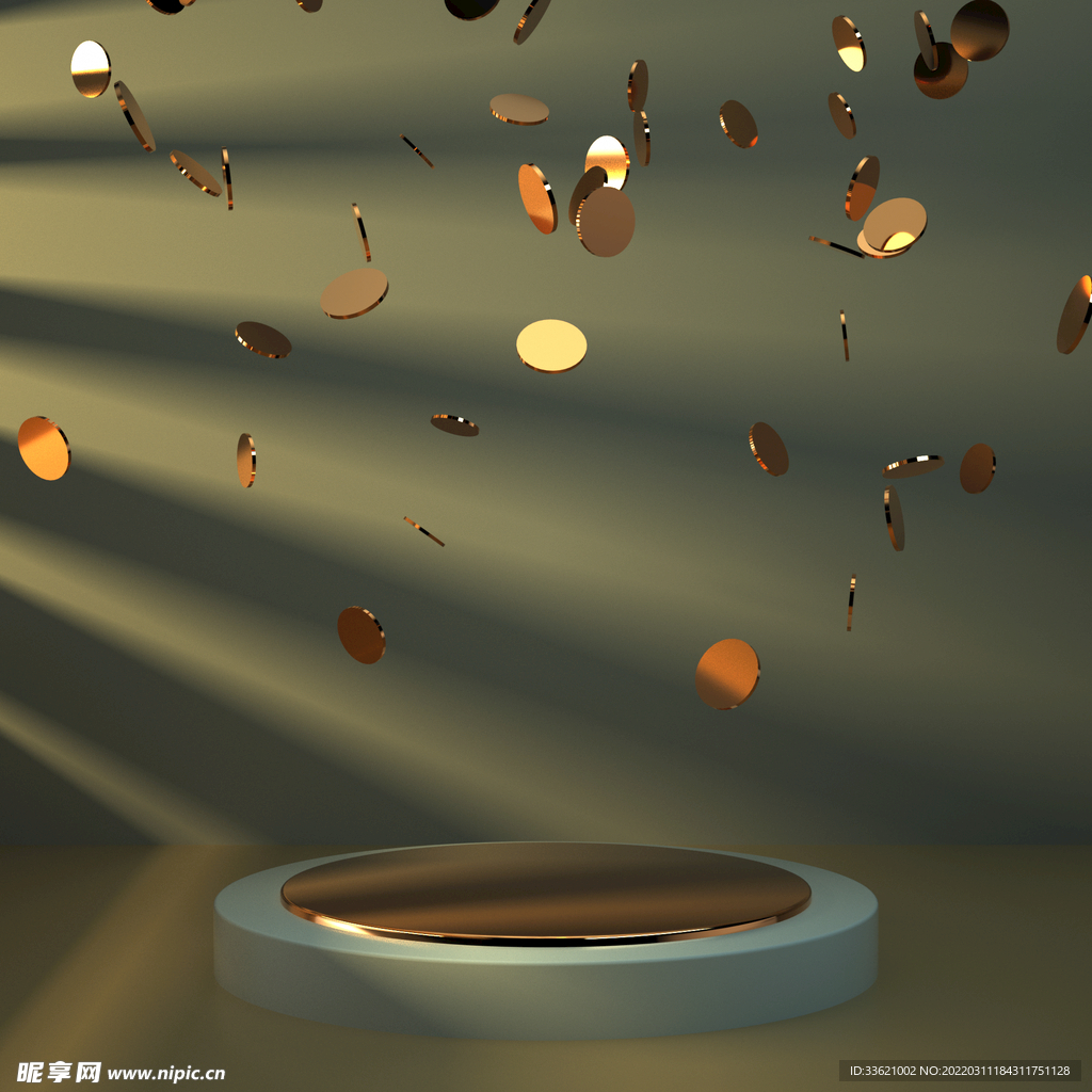 立体展台 C4D电商海报 台子