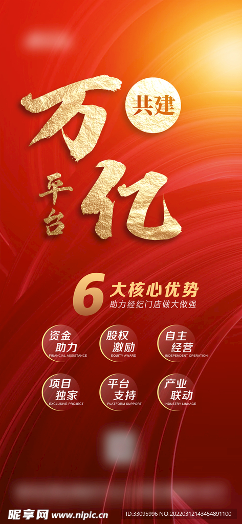 红色大气高端万亿补贴