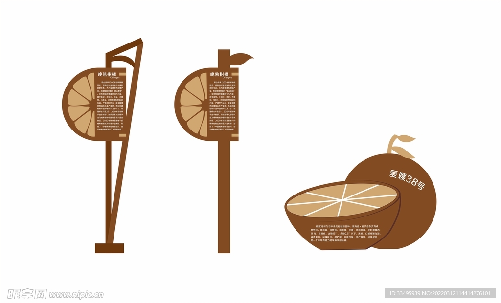 异形导视  橘子橙子爱媛