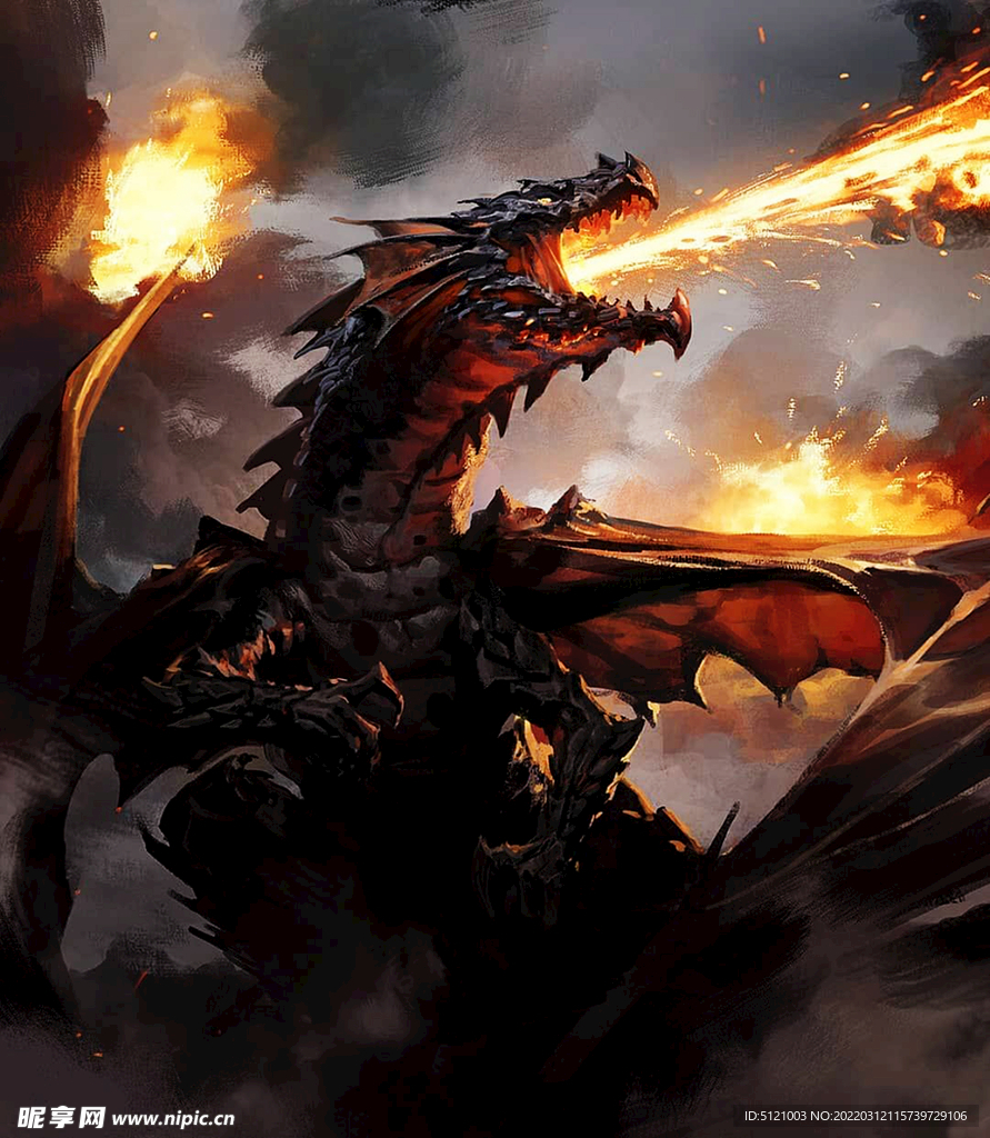 狂暴火龙纺织高清图片