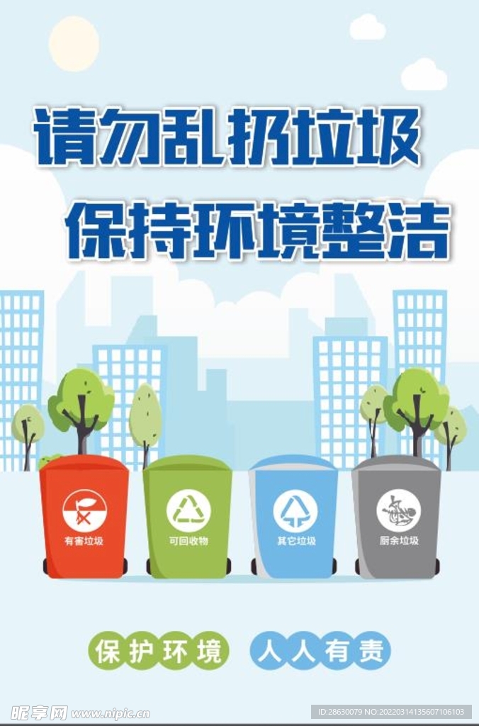 保护环境海报