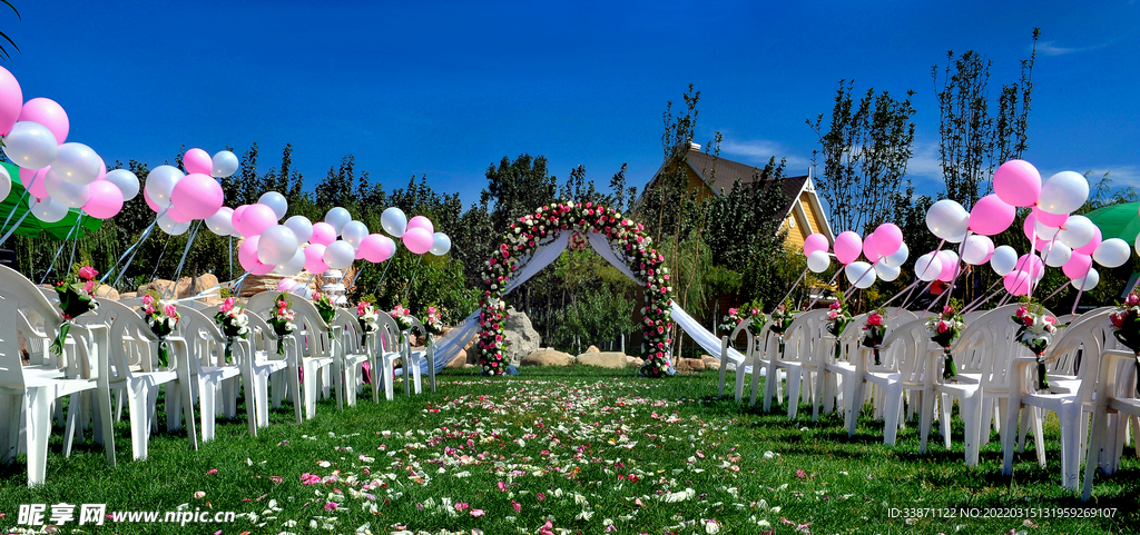 婚礼宴会户外场景