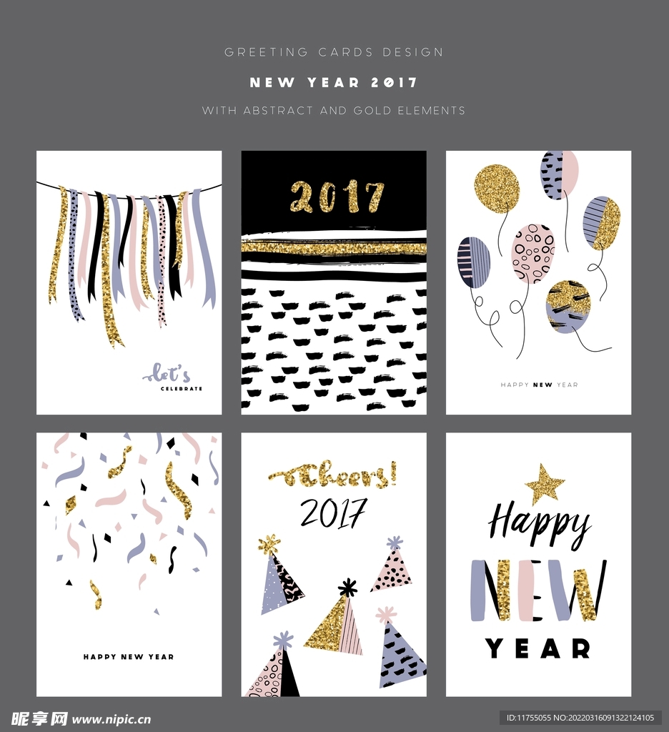 艺术涂鸦生日贺卡