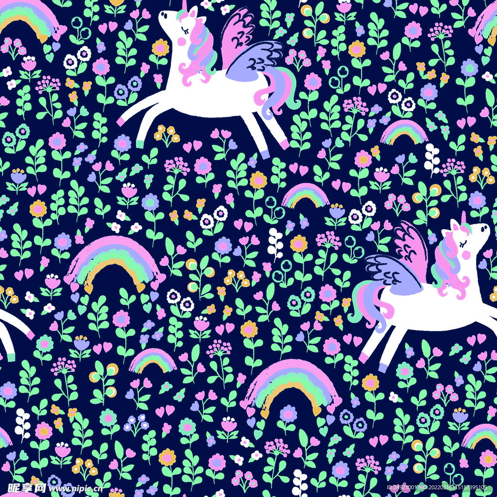 彩虹马  花 大牌