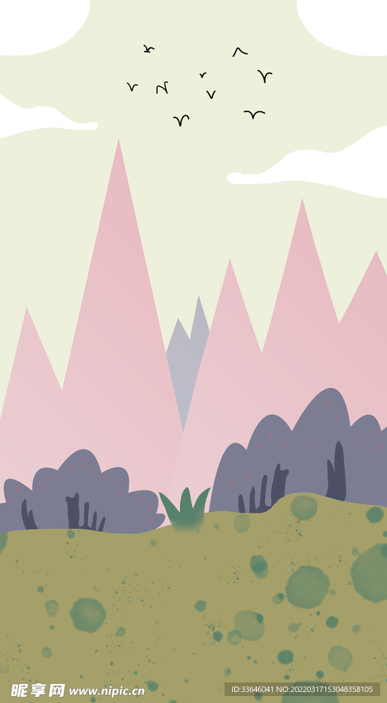 手绘抽象装饰画