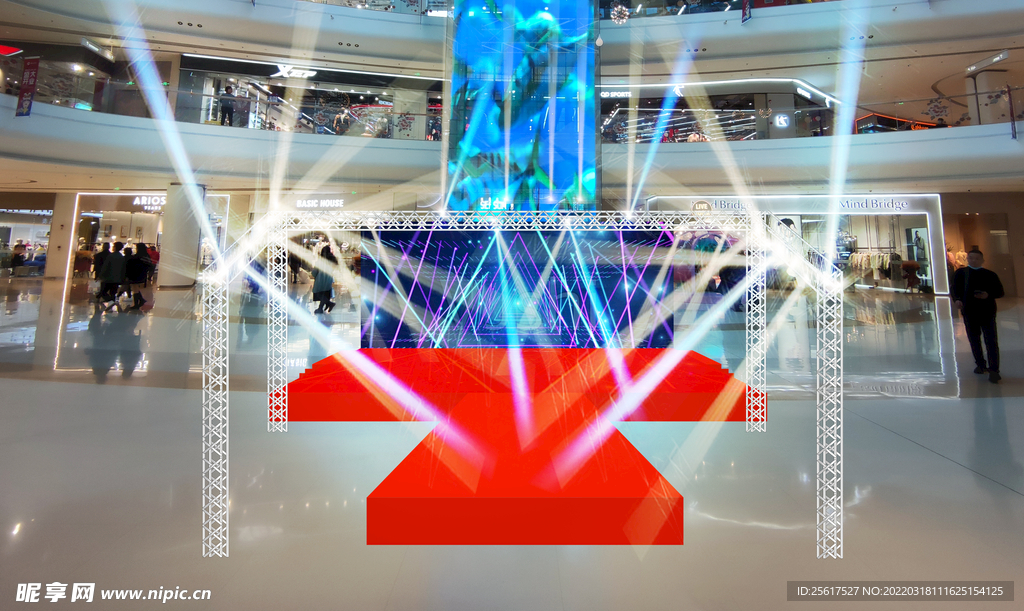 舞台舞美 开幕式 商场舞台 