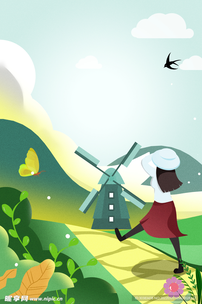 春季海报PSD素材