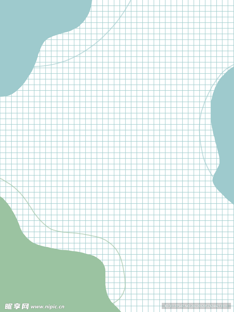 小清新绿色海报背景