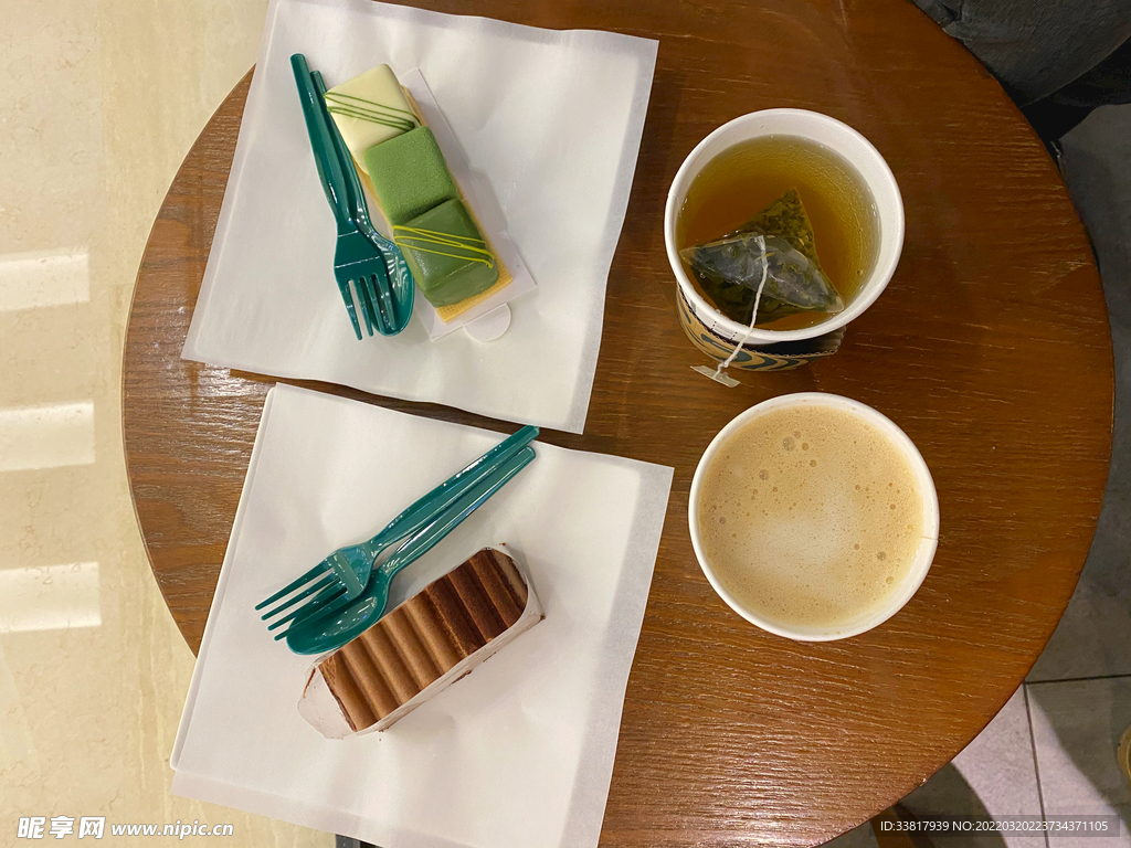 星巴克的咖啡和茶