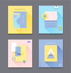 时尚彩色渐变抽象海报