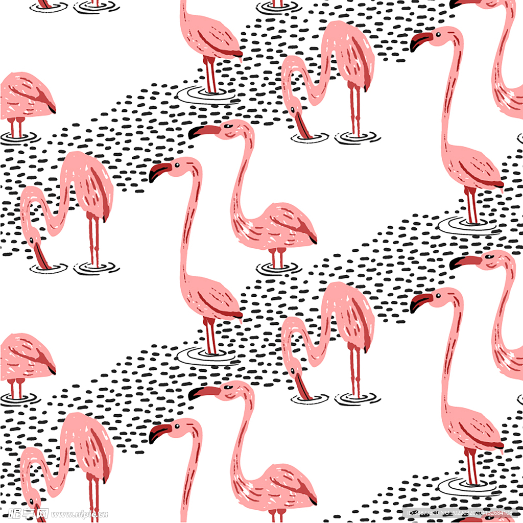 热带雨林时尚印花图案