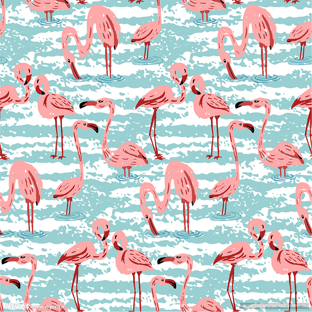 热带雨林时尚印花图案