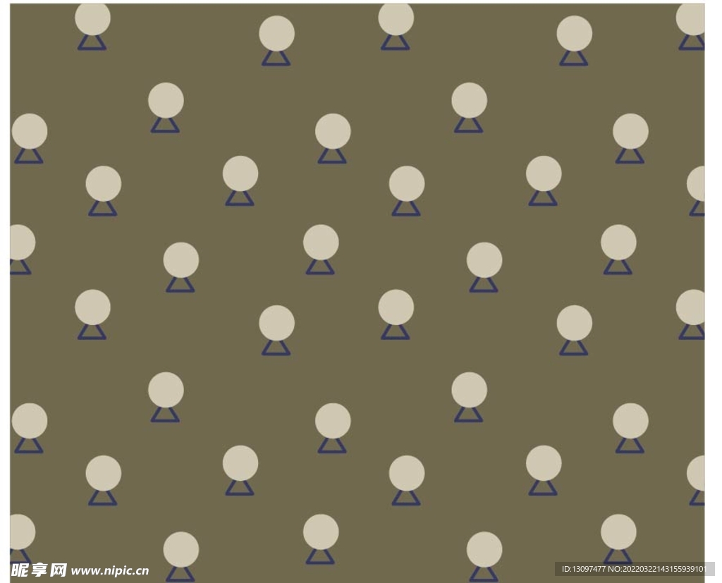 花 方形  满印 点 形状