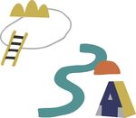 花 方形  局印 点 形状