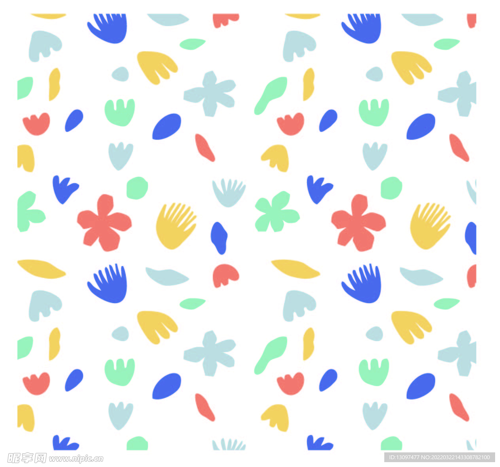 花 方形  满印 点 形状