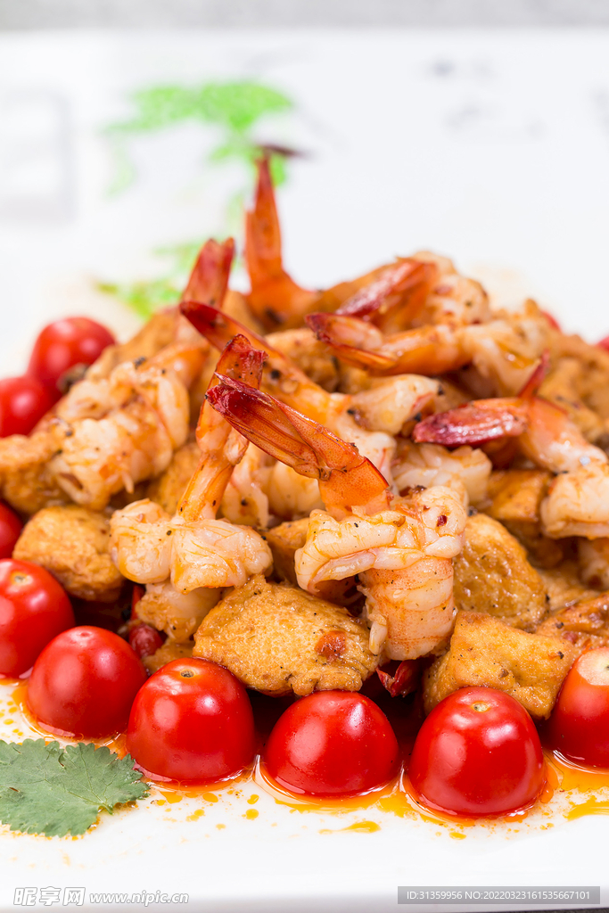 福牛火辣宫灯虾近照