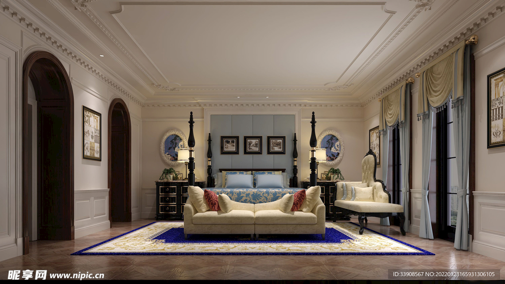 简欧大气时尚客厅图片素材