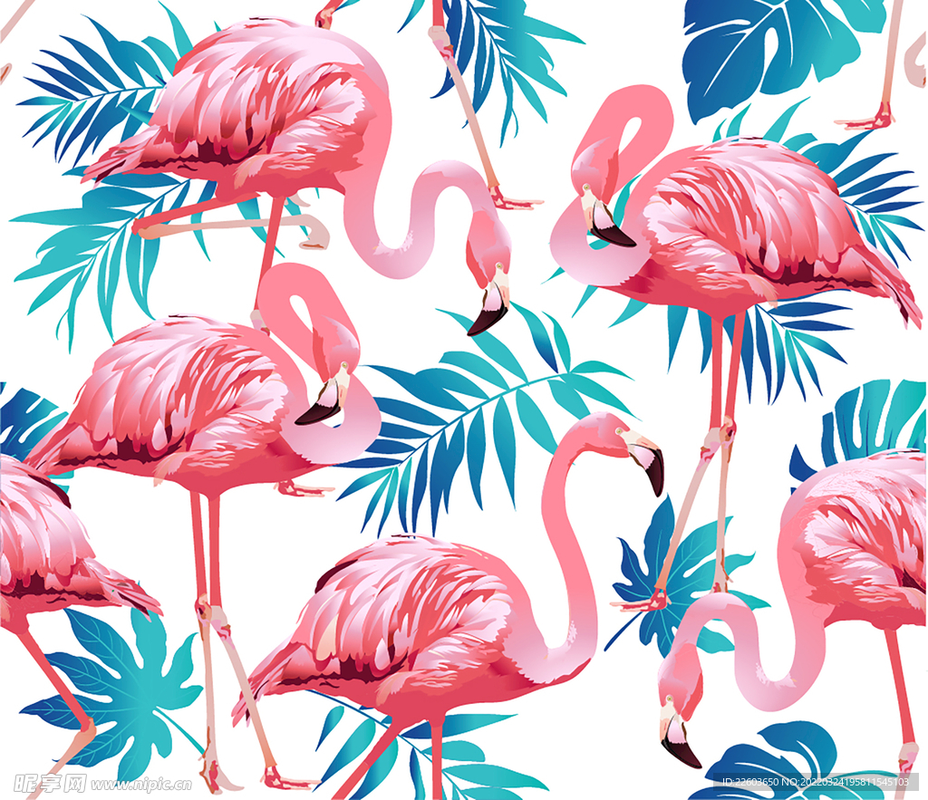 热带雨林印花图案