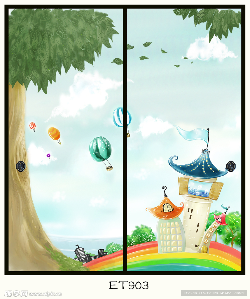 榻榻米门画 移门门画 福司玛门