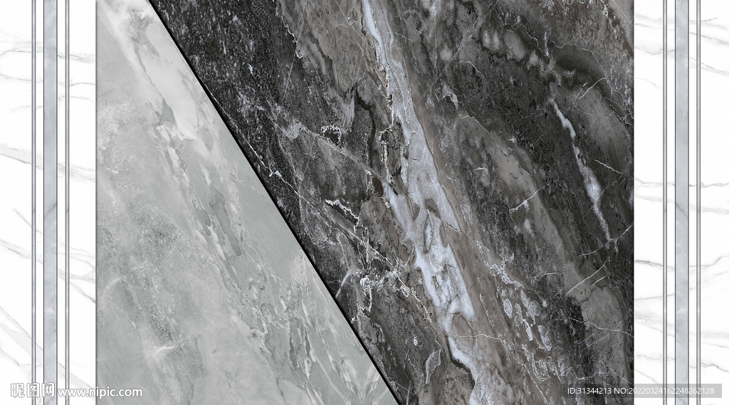 轻奢灰色大理石