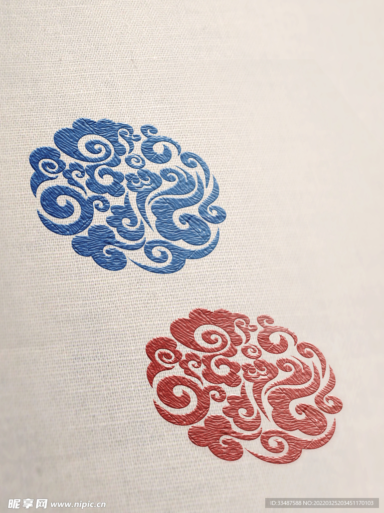 彩色印章logo样机