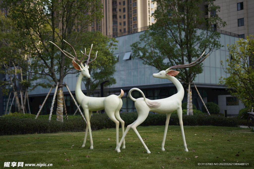 抽象鹿雕塑By泉州江之南