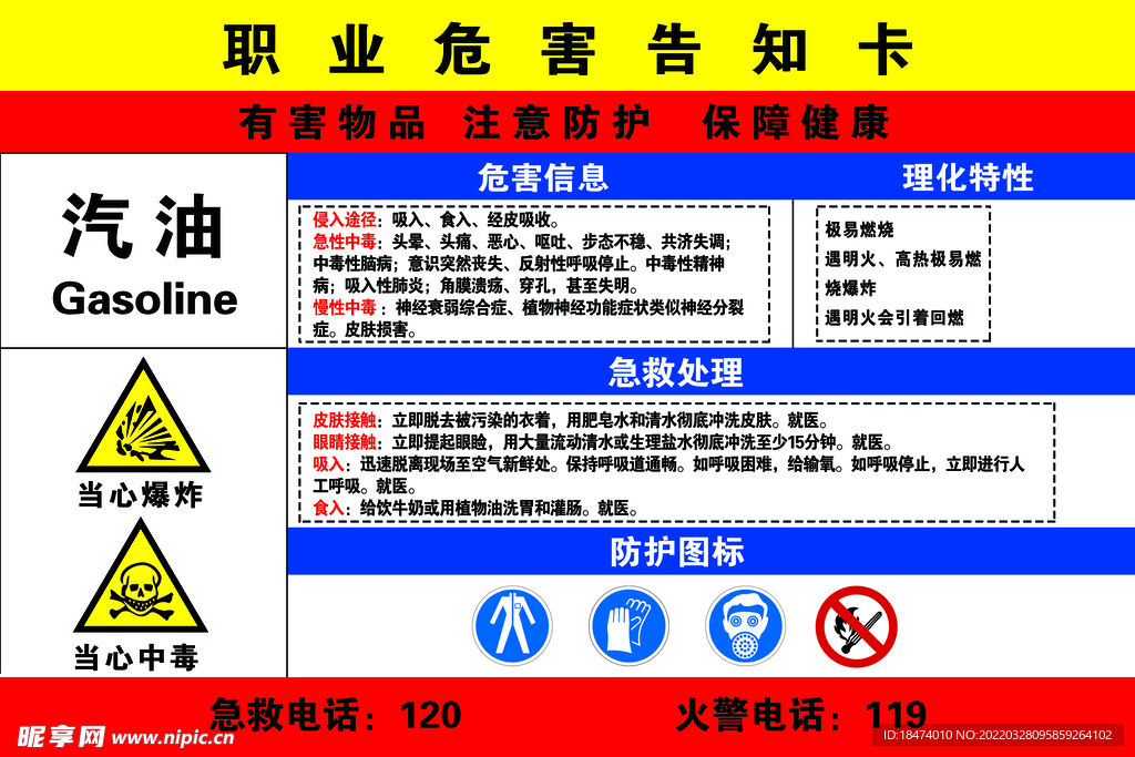 职业危害告知卡