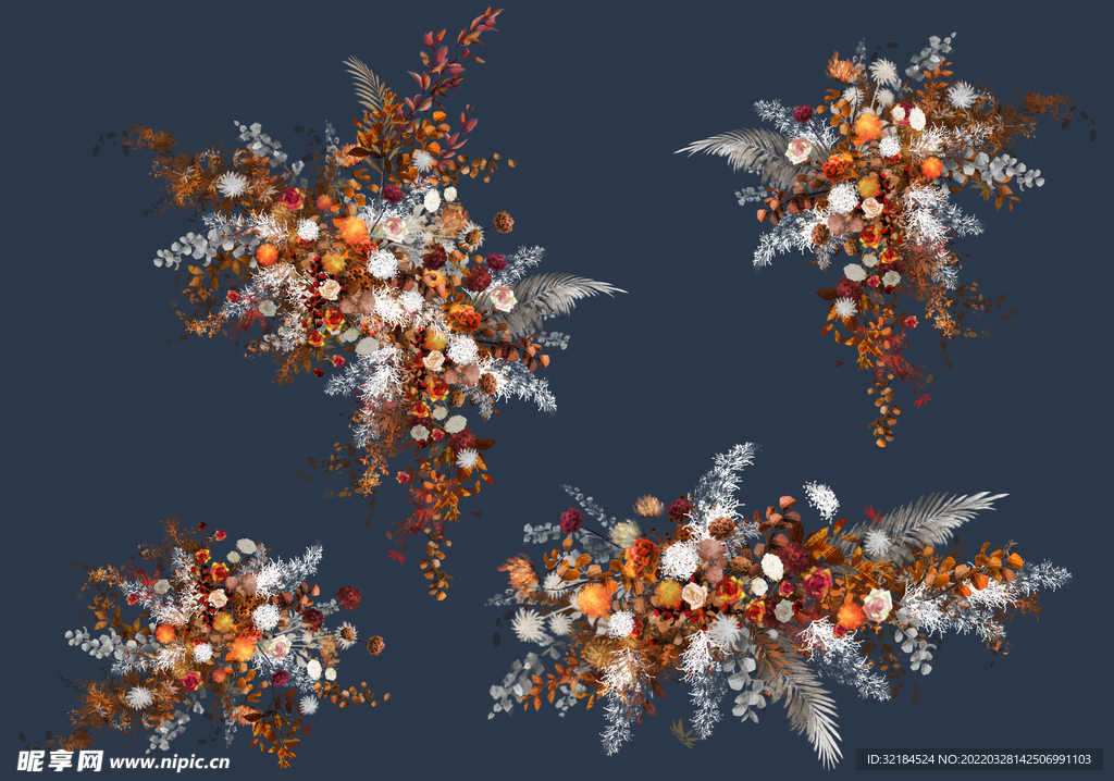 婚礼花艺 森系婚礼花艺 绿色花