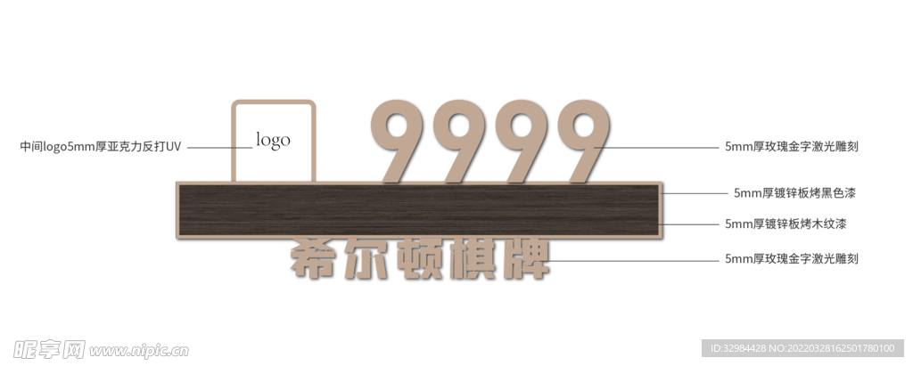 金属高端大气门牌科室牌