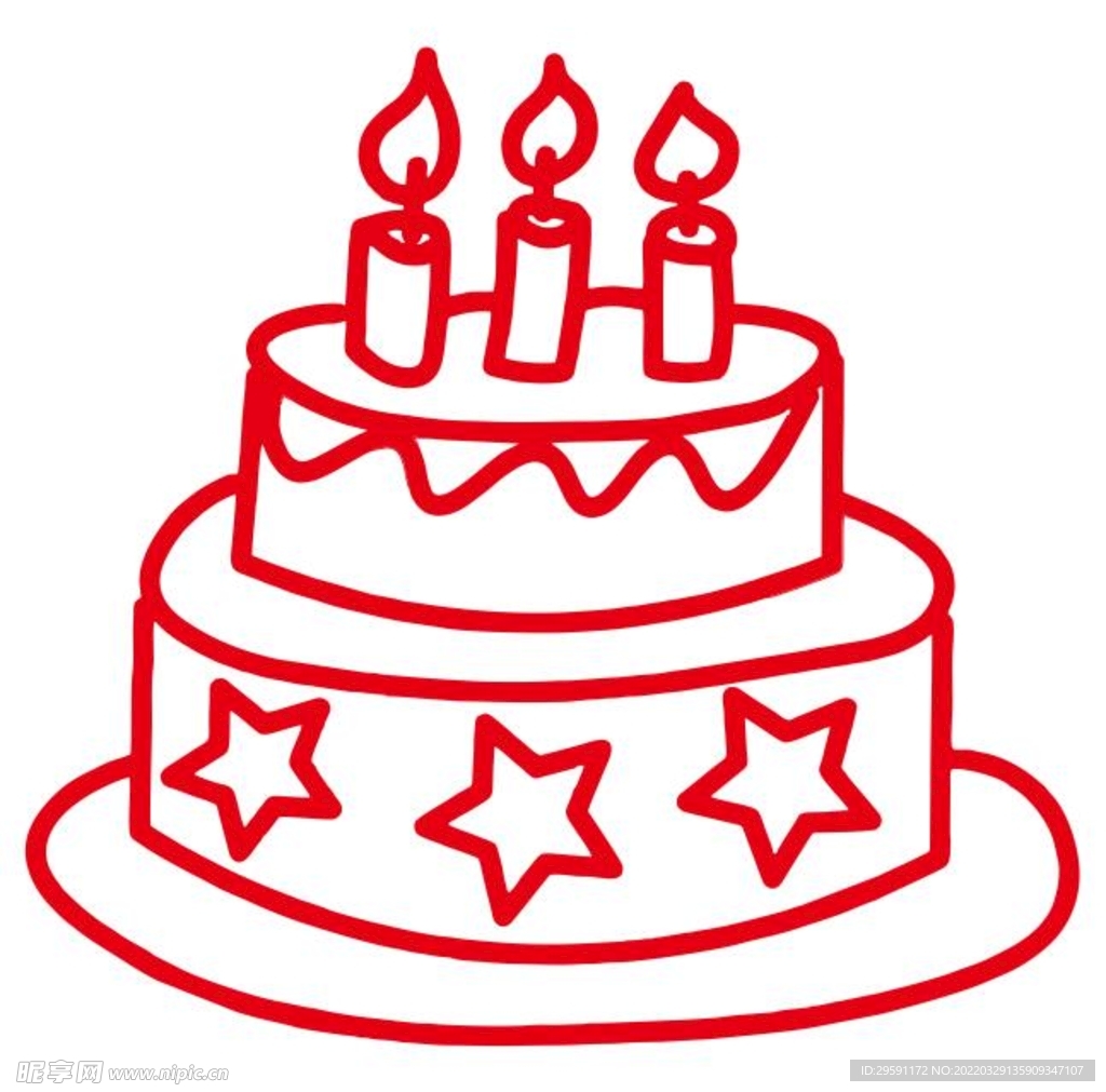 矢量生日蛋糕