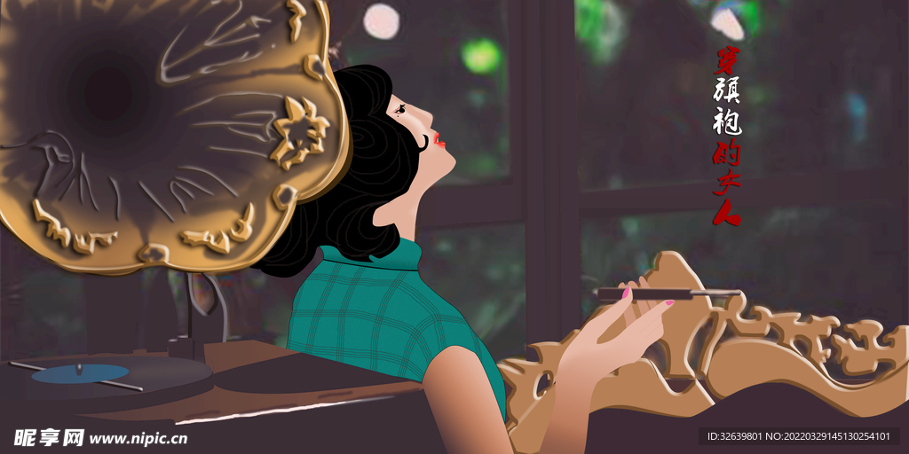 国潮海报 个性海报 直播背景