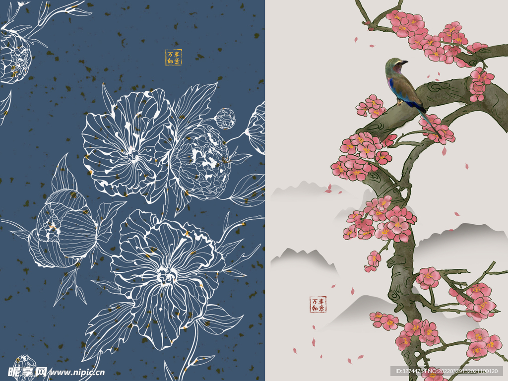 喜上眉梢装饰画