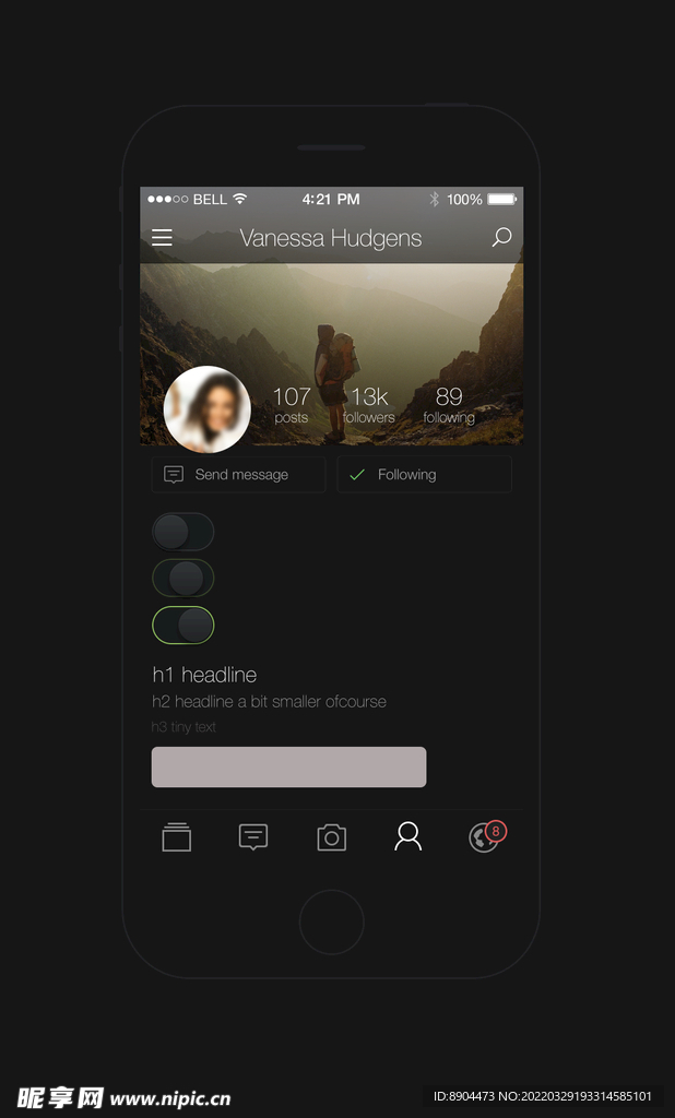 黑色高级UI界面